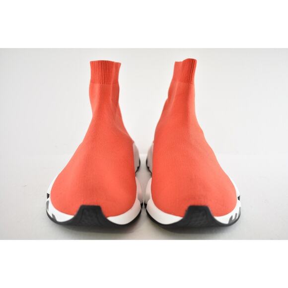 Balenciaga Speed LT Graffiti Sock Red Black White Logo High Top Sneaker 46 13 - Picture 6 of 7